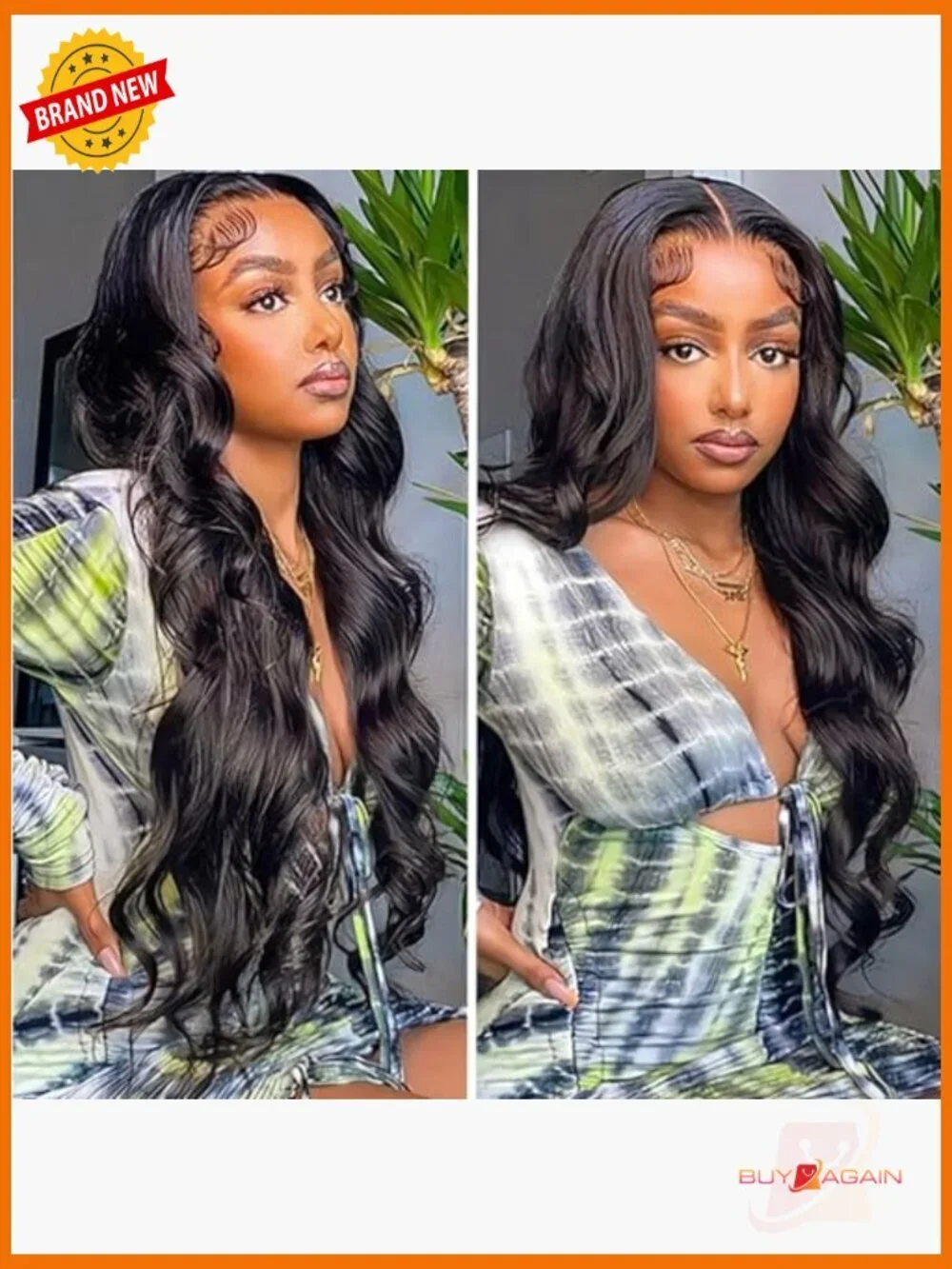 24in Body Wave Lace Front Wig Human Hair Black Women Glueless HD Curly Frontal